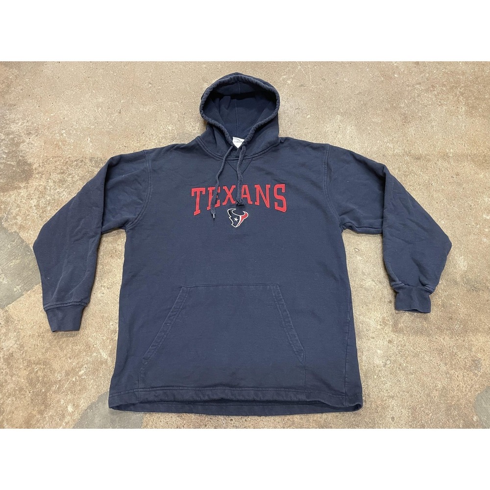 Houston Texans Hoodie Sweatshirt Mens Medium Blue NFL Football NFL Team Apparel‎